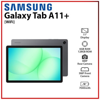 Samsung Galaxy Tab A11+ Plus GREY 6GB+128GB 11'' WUXGA Android PC Tablet (Wi-Fi)