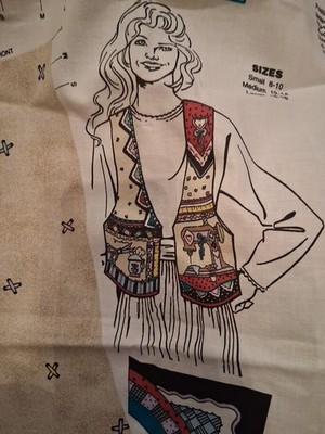 Sew Cozy Simply The Best Vest Panel By Daisy Kingdom New