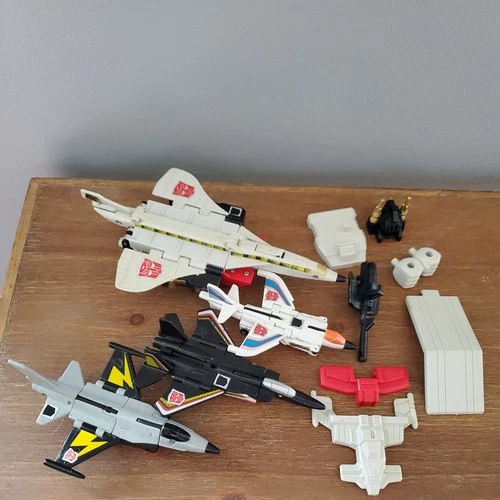 Superion Aerialbots Set Vintage 1986 G1 Transformers Hasbro Incomplete