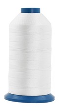 Size 138 Bonded Nylon Thread 420D T135 - White 1250 YDs Tex 135 for Leather, ...