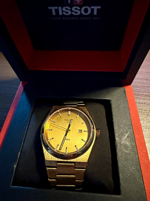 Tissot PRX 40mm Quartz Gold T137.410.33.021.00 Swiss Made Herren Armbanduhr
