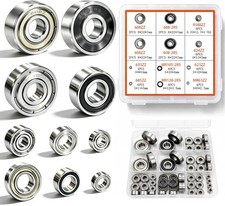 Ball Bearings Kit, 10 Sizes Skateboard Roller Bearing 608 Included, 52 PCS Sma