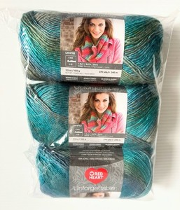Red Heart Unforgettable Garn - 3 Packungen à 100g, Acryl, Stärke 4, 270m, Für Stricken & Häkeln, Maschinenwaschbar