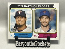 2023 Topps Heritage 2022 Batting Leaders Arraez McNeil #201 Twins Mets