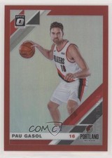 2019-20 Panini Donruss Optic Red Prizm 87/99 Pau Gasol #37 HOF s3g