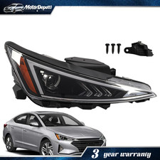 Passenger Right Halogen Headlight Assembly For 2019-2020 Hyundai Elantra Sedan
