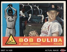 1960 Topps #401 Bob Duliba Cardinals 3 - VG