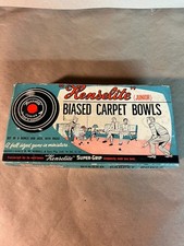 Henselite Junior Biased Carpet Bowls Indoor/Outdoor Game Complete Boxed Set