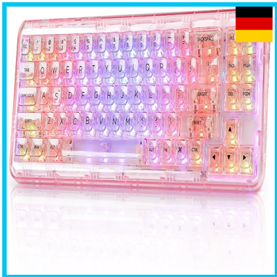 YUNZII X71 Transparente Mechanische Tastatur mit RGB-Beleuchtung 2.