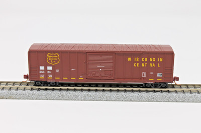 N Scale Micro Trains 02500680 50' Ribside Box Car Wisconsin Central WCCL 25324
