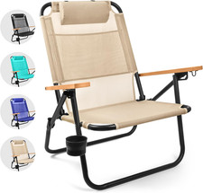 Bondi Beach Chair – Backpack Beach Chair for Adults with Reclining Positions, Cu