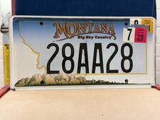 2006 MONTANA VANITY LICENSE PLATE  28AA28