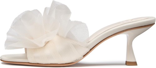 kate spade new york Flourish Heeled Sandal, Cream, 5 US, NIB