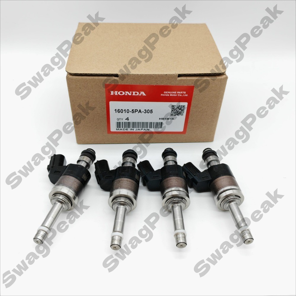 4Pcs Genuine Fuel Injector 16010-5PA-305 For Honda Accord CR-V Acura Integra