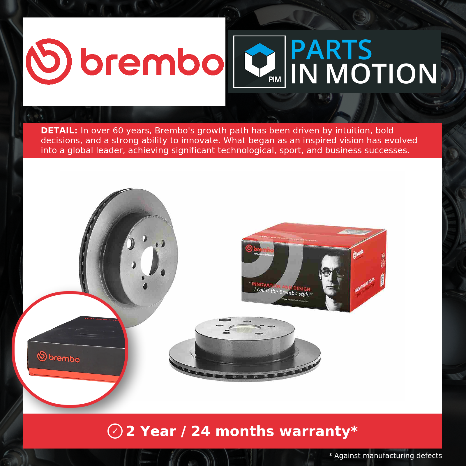 2x Brake Discs Pair Vented fits SUBARU FORESTER SJ 2.0D Rear 2013 on EE20Z 278mm - Image 6
