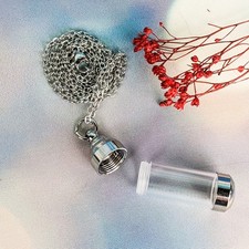 DIY Blood Vial Pendant Necklace, Empty Bottle Tube Memorial cremation glass