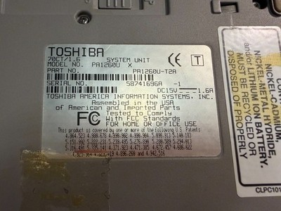 RARE Toshiba Libretto 70CT Mini Notebook with Port Replicator and