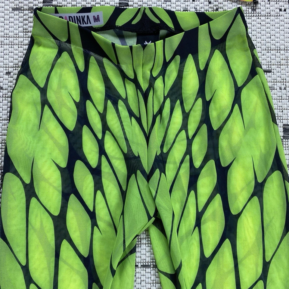Conjunto de pantalones de malla de neón Badinka Papilion para mujer talla: M nuevos con etiquetas Foto 4 de 4