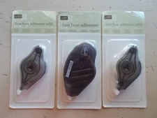 Lot 3 Stampin' Up! Fast Fuse Adhesive & Refills New