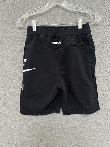 Nike Air French Terry Shorts Big Kids Black Size XL Youth Drawstring Cotton - Picture 3 of 5