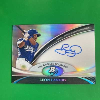 Leon Landry 2011 Bowman Platinum Prospect Auto Card #BPA-LL
