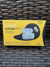 Audien ATOM PRO 2 Wireless Rechargeable OTC Hearing Aids.