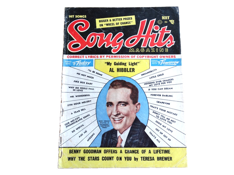 Song Hits – May 1956 – Bing Crosby