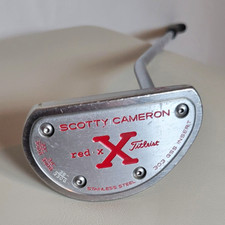 Scotty Cameron Red X Right-Handed Stainless Steel Putter Steel Shaft