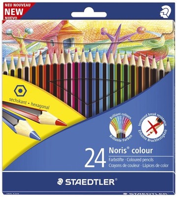 Staedtler  185 C24 Farbstift Noris  colour - 3 mm, Kartonetui mit 24 sortierten