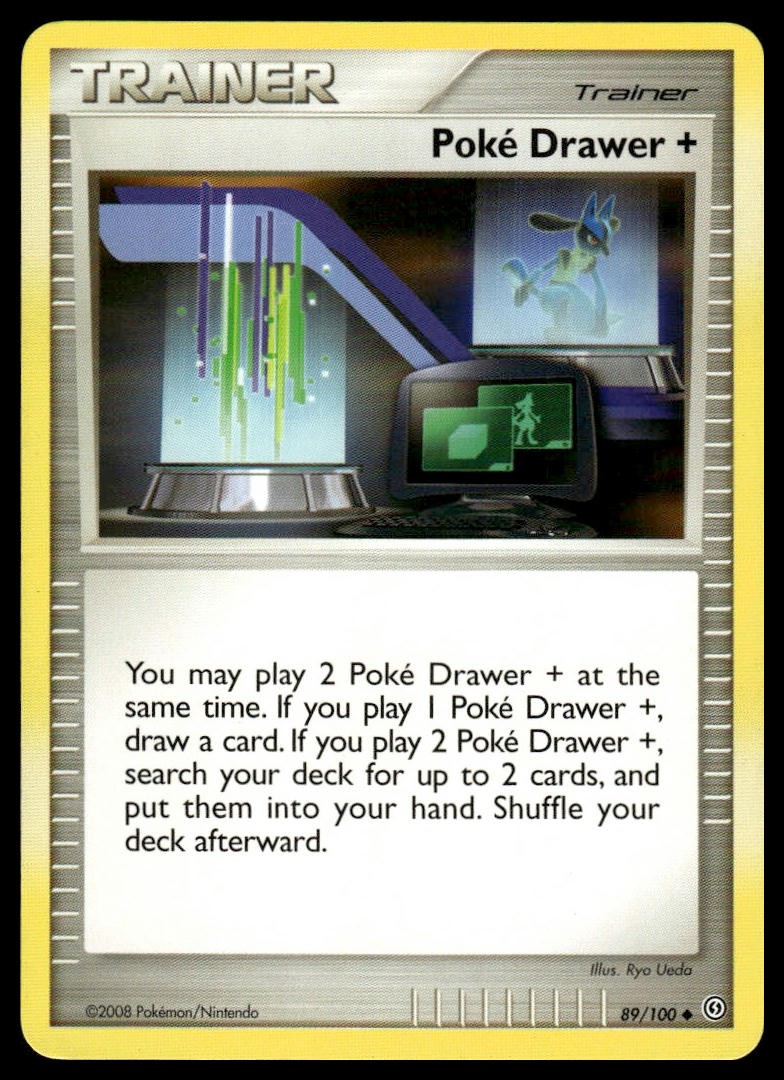 Poke Drawer + Uncommon Stormfront 89/100 NM
