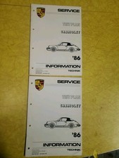 1986 Porsche 911 Cabriolet Test Plan Shop Service Manual 1