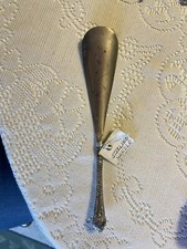Sterling Silver Shoe Horn 8 Inches Long With Curly Script Etching On Handle