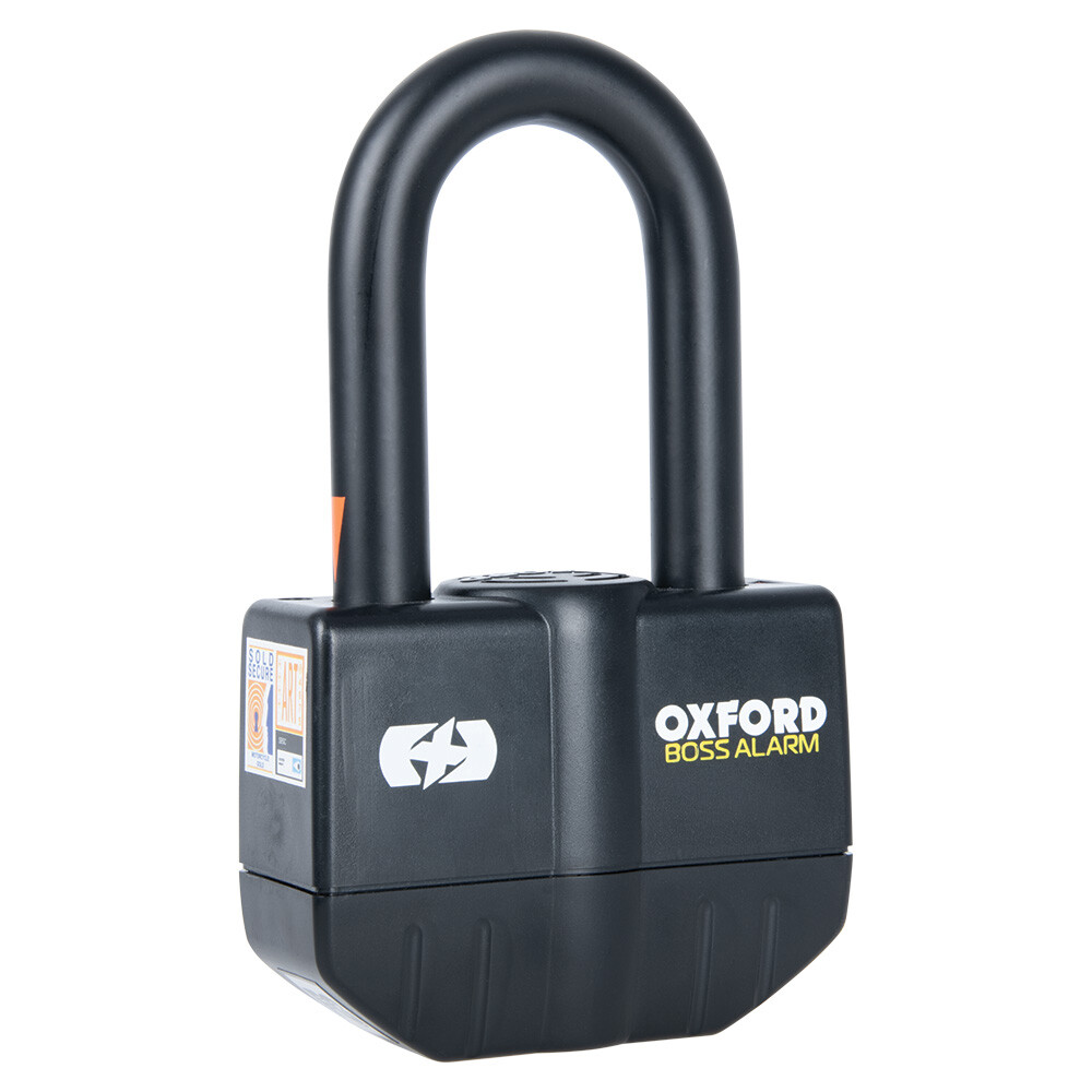 Oxford LK484 Motorbike Motorcycle Boss Alarm 16mm Padlock Black