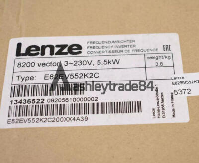 1PC NEW LENZE Inverter E82EV552K2C E82EV552-2C