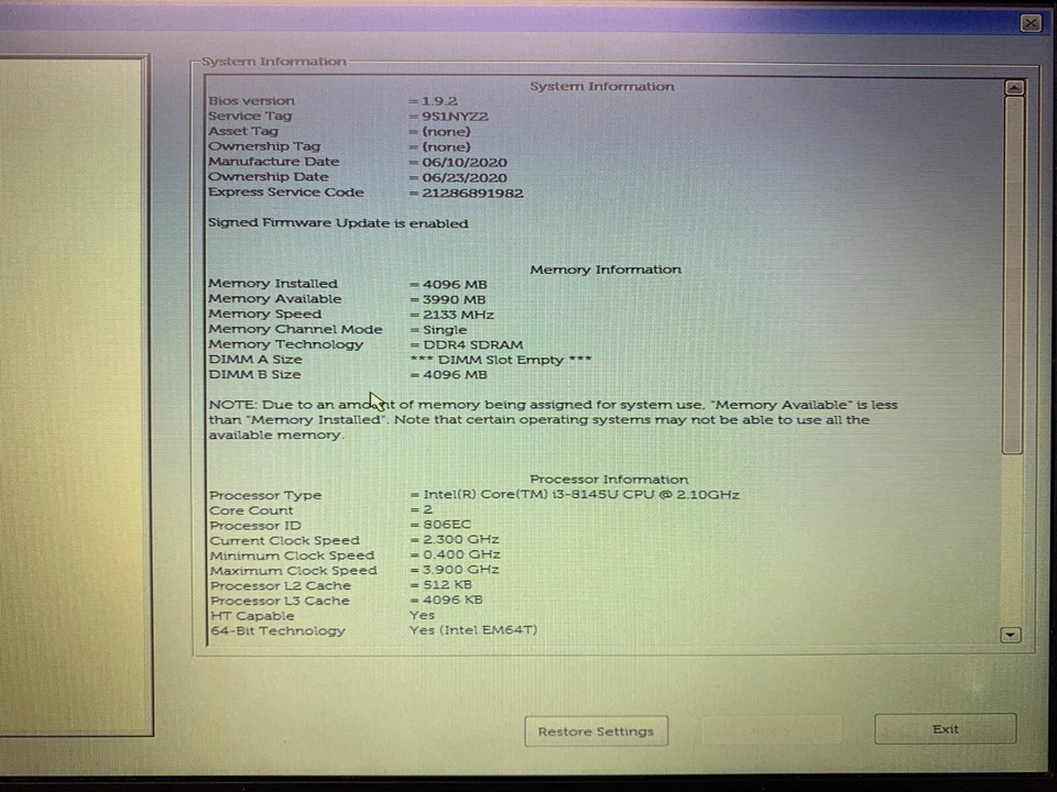Dell Latitude 5300 13.3" Laptop / i3-8TH / 4GB RAM / 128GB M.2 / OS (OFFERS OK) - Image 4 of 4