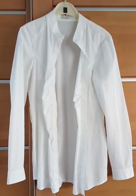 tolle Bluse von ELEGANCE * weiß *gerafft * Gr. 36 * 97% Baumwolle