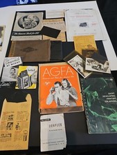 VINTAGE 1940,S CAMERA LOT RELATED ITEMS MANUALS BOOKLETS FILM KODAK AND OTHERS