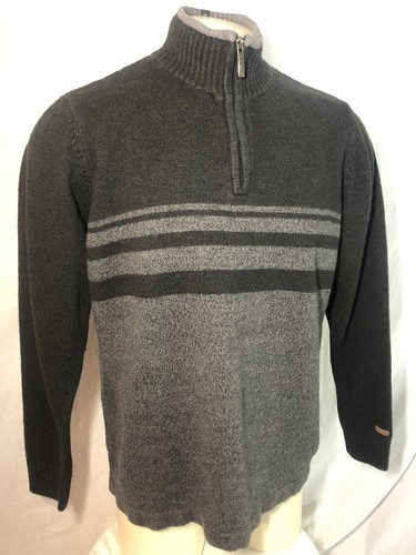 Mock Neck Pullover Green Ramie Wool | eBay