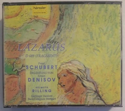 Schubert: Lazarus, D 689 [Fragment] (CD, Oct-1996, 2 Discs, Haenssler) w/ Insert