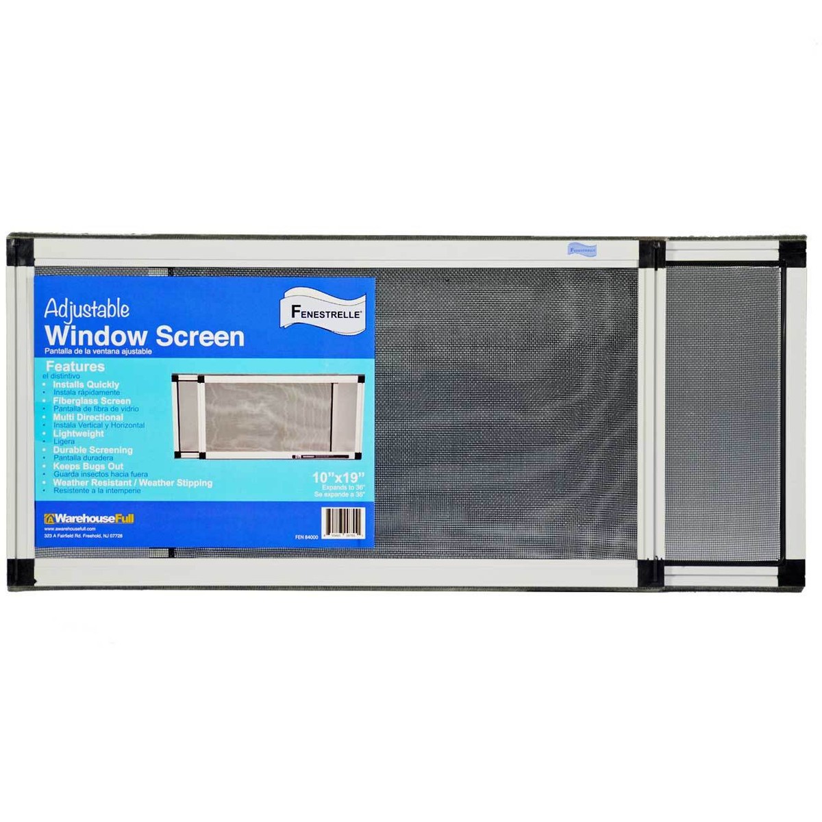 VEVOR Adjustable Window Screen, 2-Pack, 15"H X 21-40"W - Expandable Mesh Screen For Horizontal Or Vertical Windows