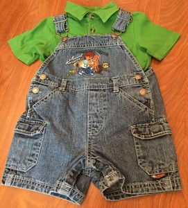 denim shortalls baby boy