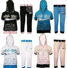 Womens Ladies Miss Sexy  3/4 Hoodie Tracksuit Top Jog Jogging Bottoms S M L XL