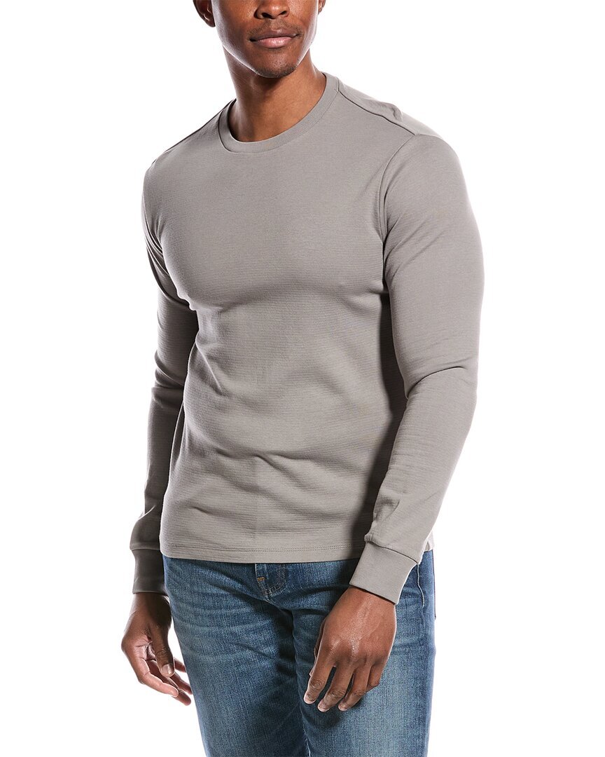 Мужская джинсовая футболка с круглым вырезом и двойным складыванием в рамку из денима 13390₽