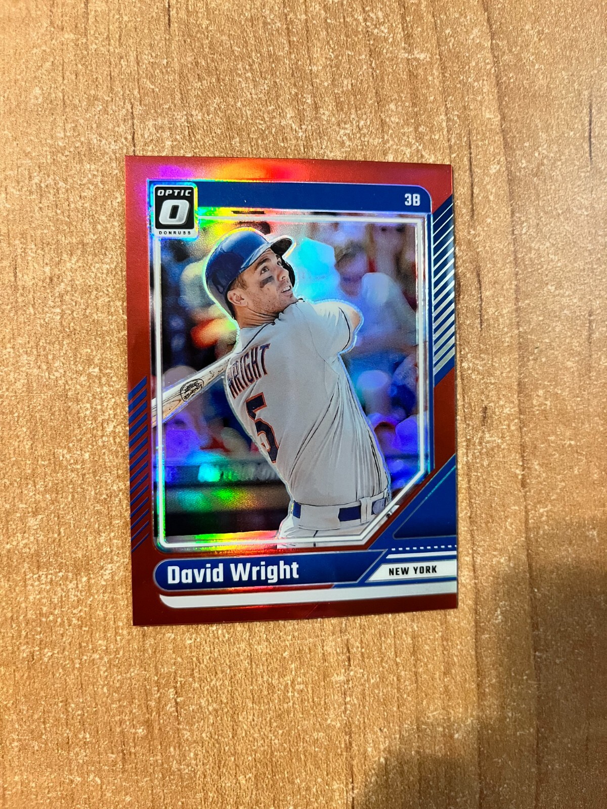 2024 Donruss Baseball - David Wright - #43 Red Optic Prizm #d 20/99