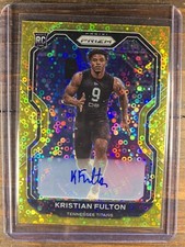 Kristian Fulton 2020 Prizm Football Gold SSP Rookie Auto Card RC #397 Titans /10