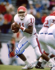 ANDRE WARE SIGNED AUTOGRAPHED 8x10 PHOTO + 89 HEISMAN HOUSTON BECKETT BAS