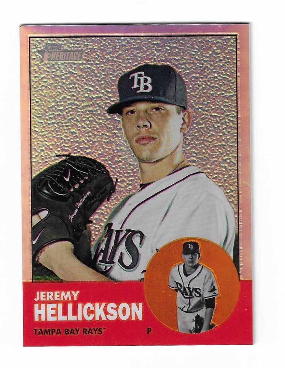 2012 Topps Heritage CHROME REFRACTOR Jeremy Hellickson Tampa Bay