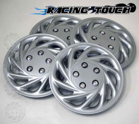 Metallic Silver 4pcs Set #868 15" Inches Hubcaps Hub Cap Wheel Cover Rim Skin - Picture 2 of 5