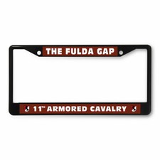 Metal License Plate Frame Vinyl Insert Fulda ...