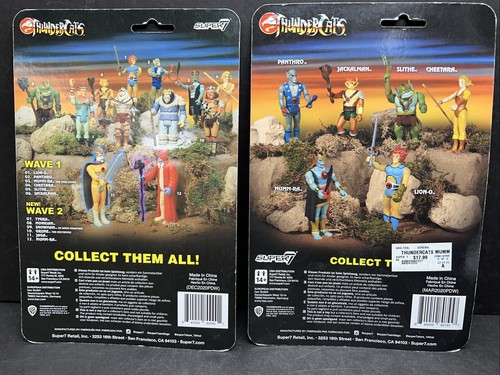 Set Of 2! Monkian & Mumm-Ra Thundercats Super 7 Reaction Figure - Picture 4 of 11